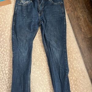 Stylish Dark Blue Men's Straight Jeans